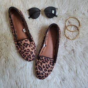 Leopard loafers